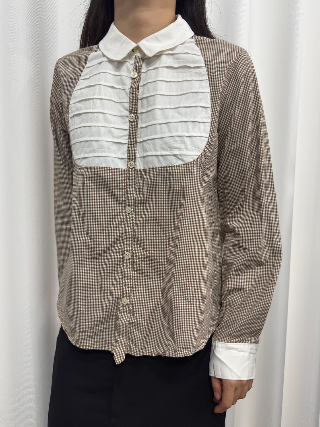 check mori shirt 상품이미지2