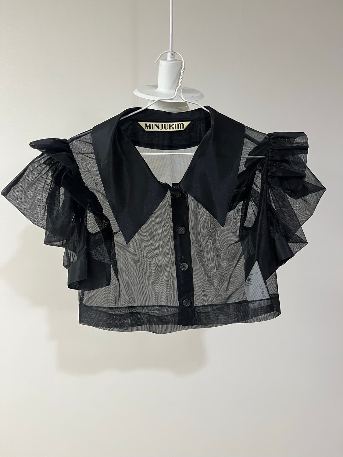 MINJUKIM 시스루 블라우스 상품이미지1