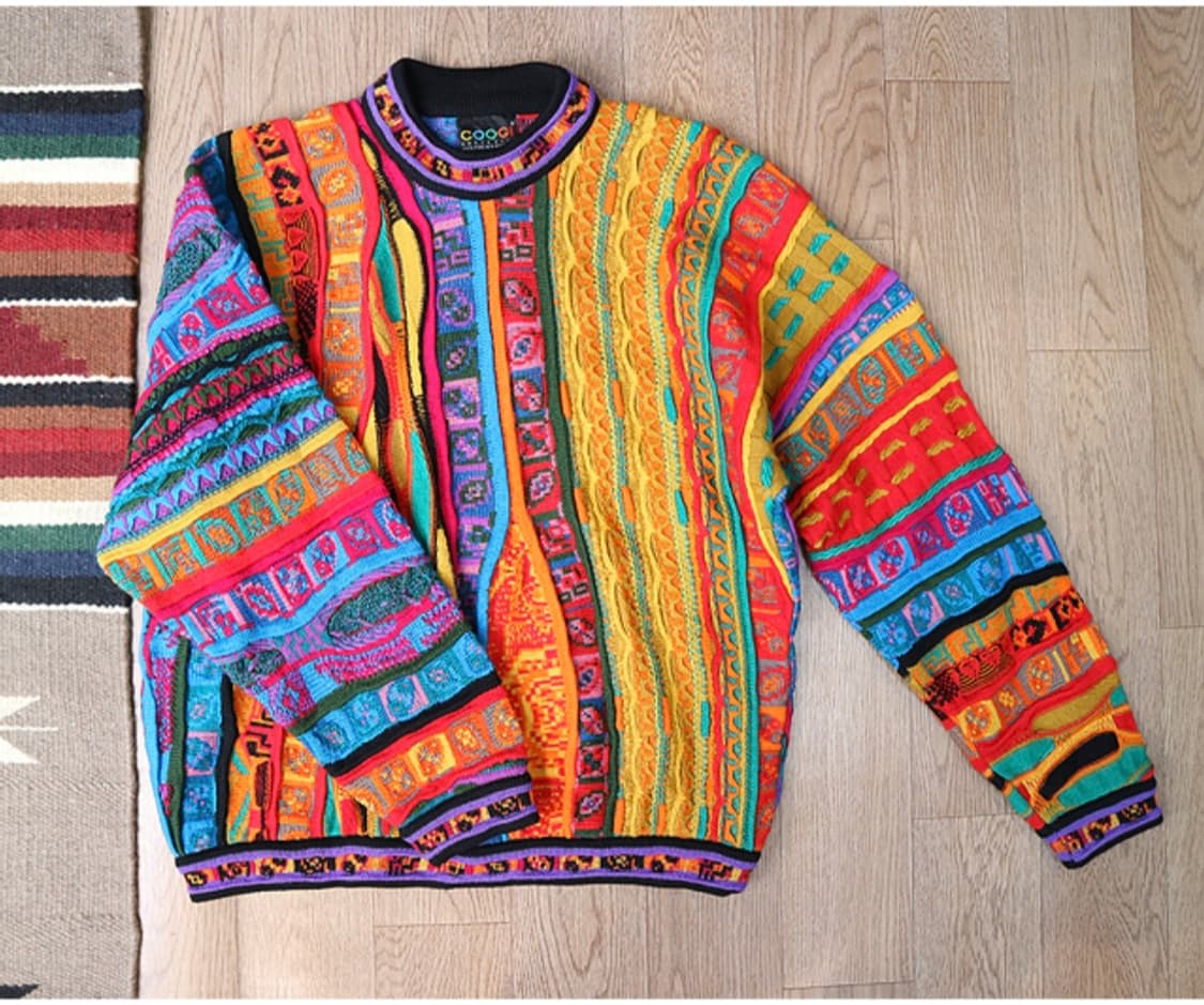 호주메이드 90S  coogi 쿠지 울100% 빈티지 입체 스웨터

 상품이미지1