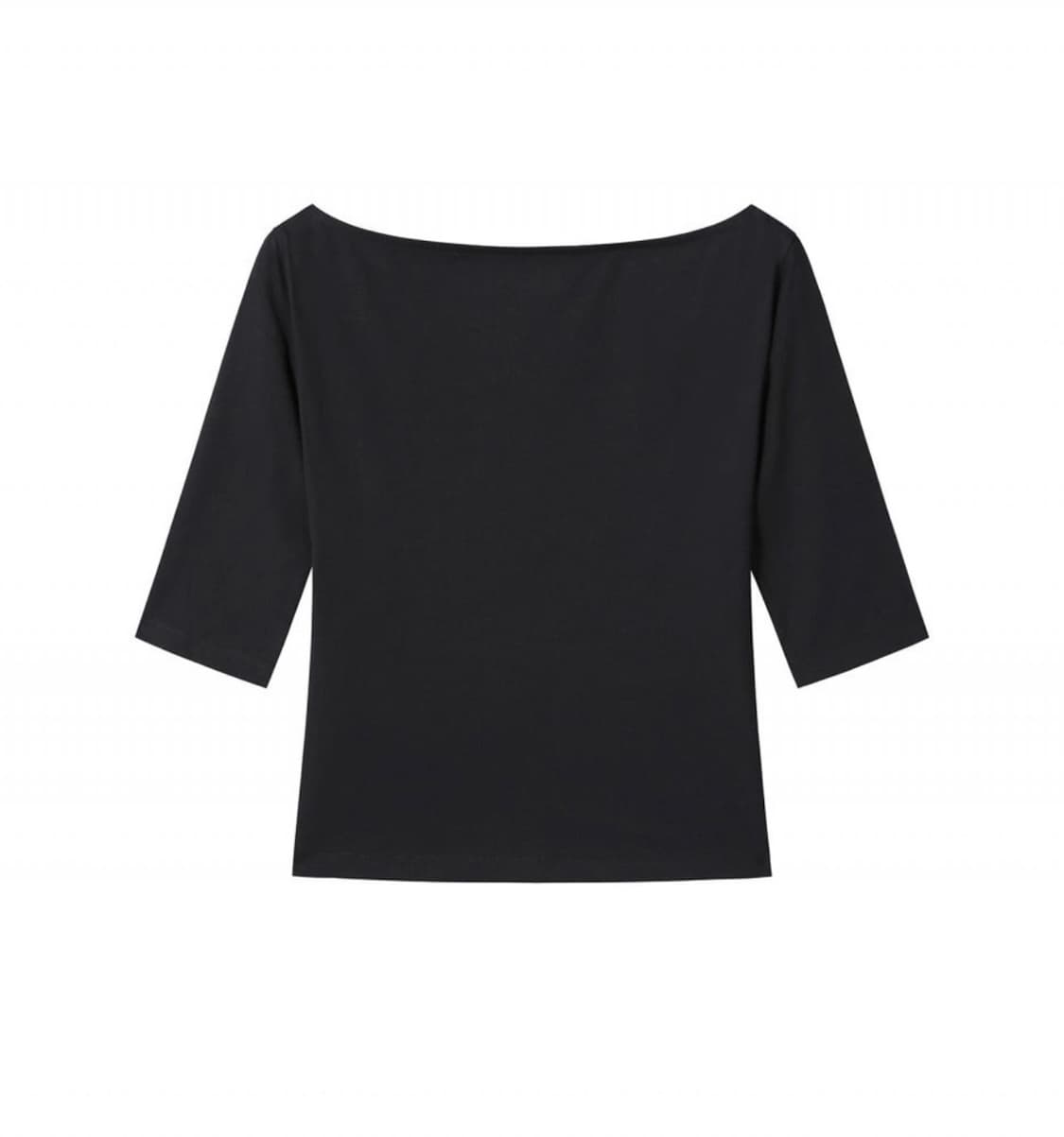 브리즈아카이브) Boatneck Half Sleeve T-Shirt BK 상품이미지2