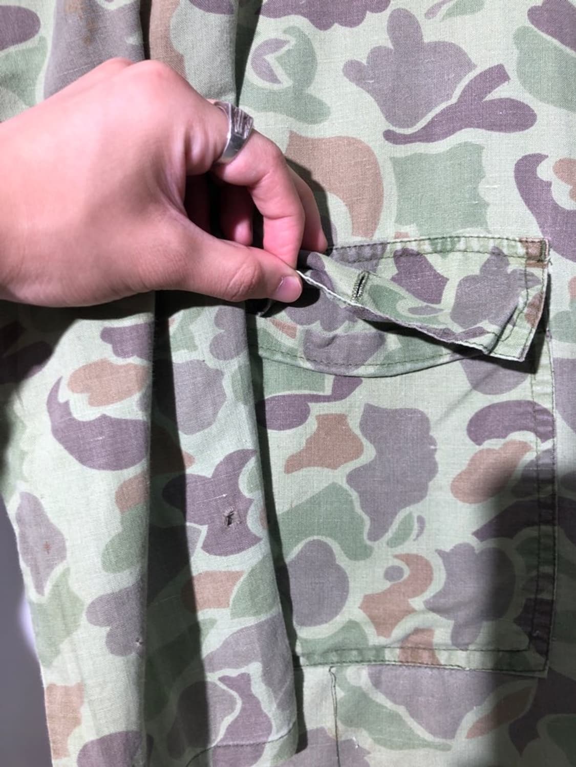 70s caliber 카모플라쥬 디스트로이드 워크 자켓 상품이미지5