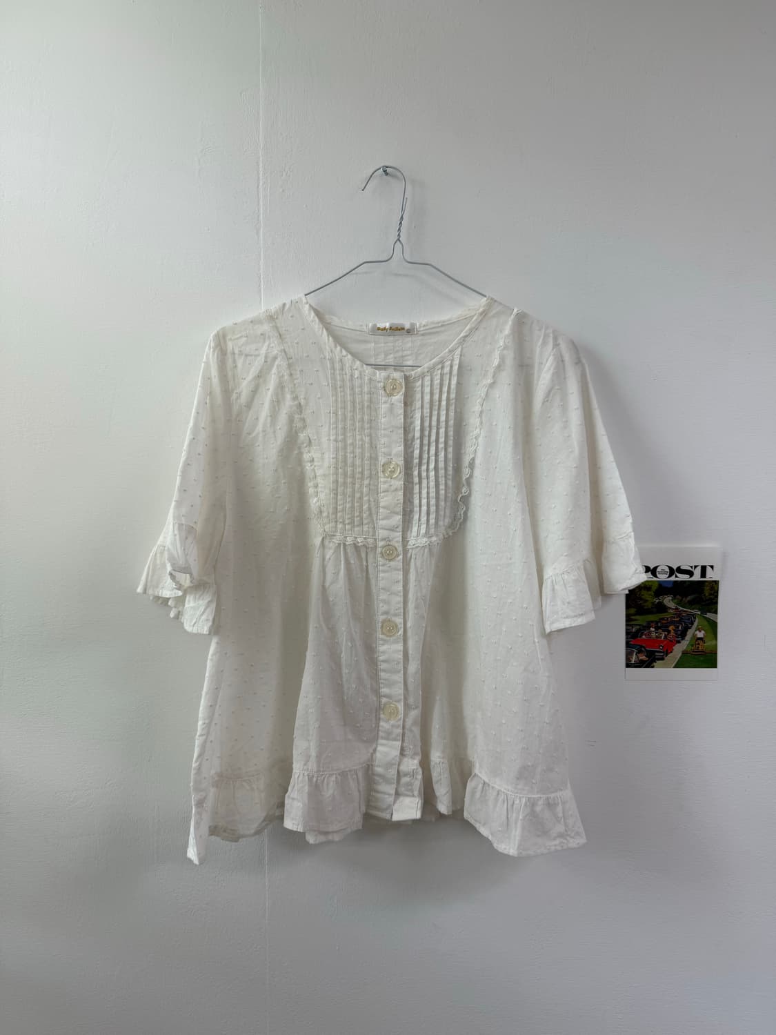Japan dot blouse 도트 블라우스 면 상품이미지2