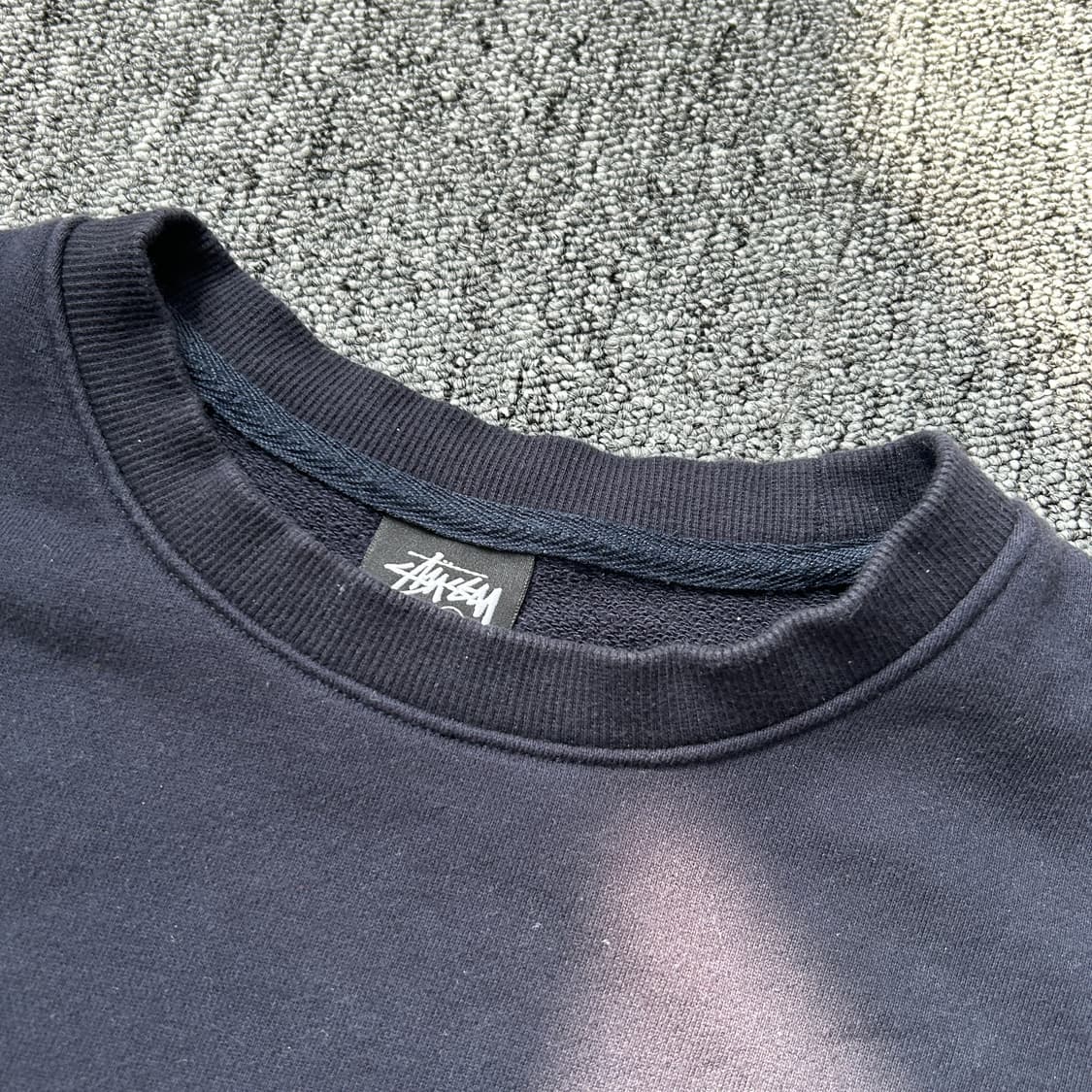 스투시 베이직 로고 네이비 맨투맨 상품이미지6