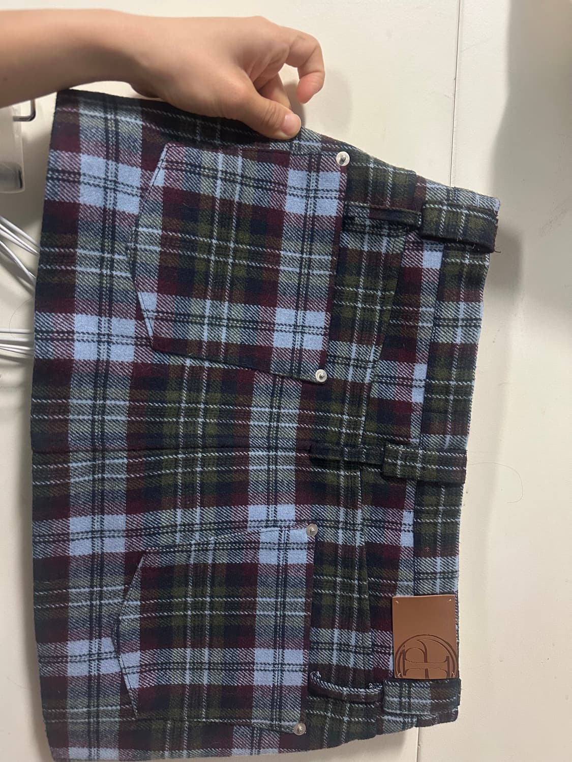 플리즈프로젝트 체크 치마 상품이미지5