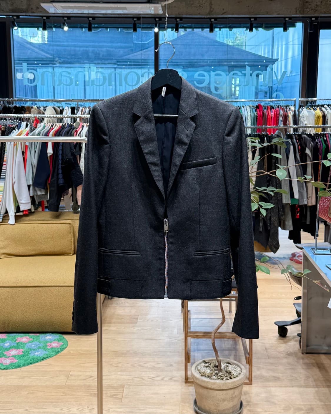 디올 옴므 차콜 지퍼 블레이저 자켓 상품이미지1