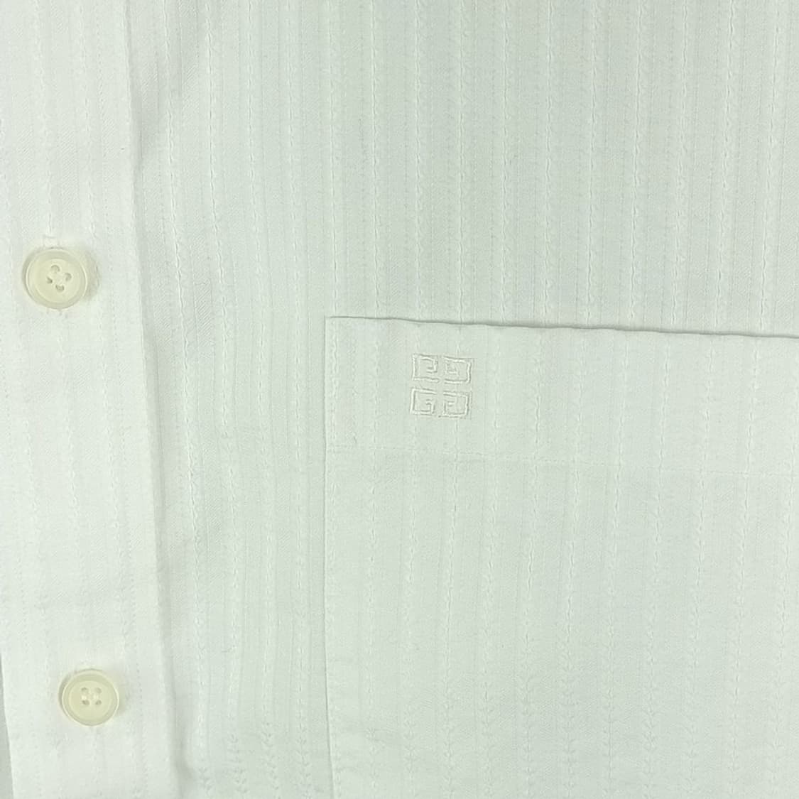 지방시 로고 자수 스트라이프 드레스 셔츠 화이트 P01108 상품이미지9
