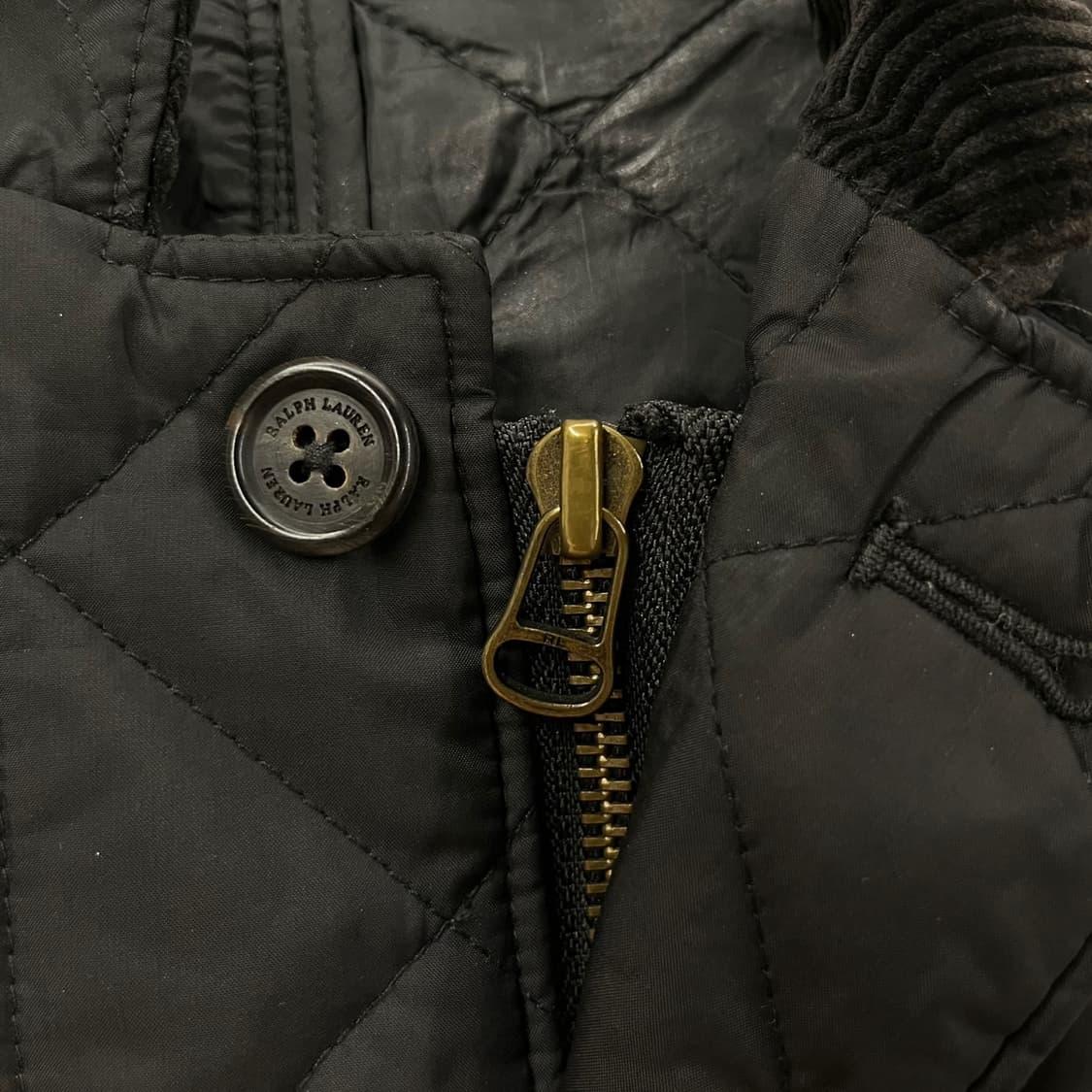 [정품/XL] 폴로 랄프로렌 퀼팅 자켓 블랙 b19 상품이미지5