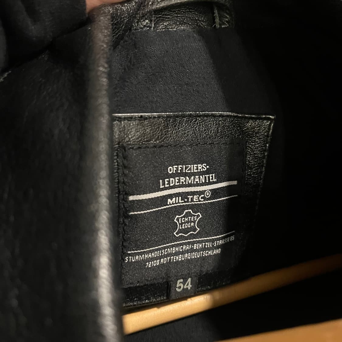 54 MIL-TEC 오피서 레더 자켓/W2542 상품이미지4