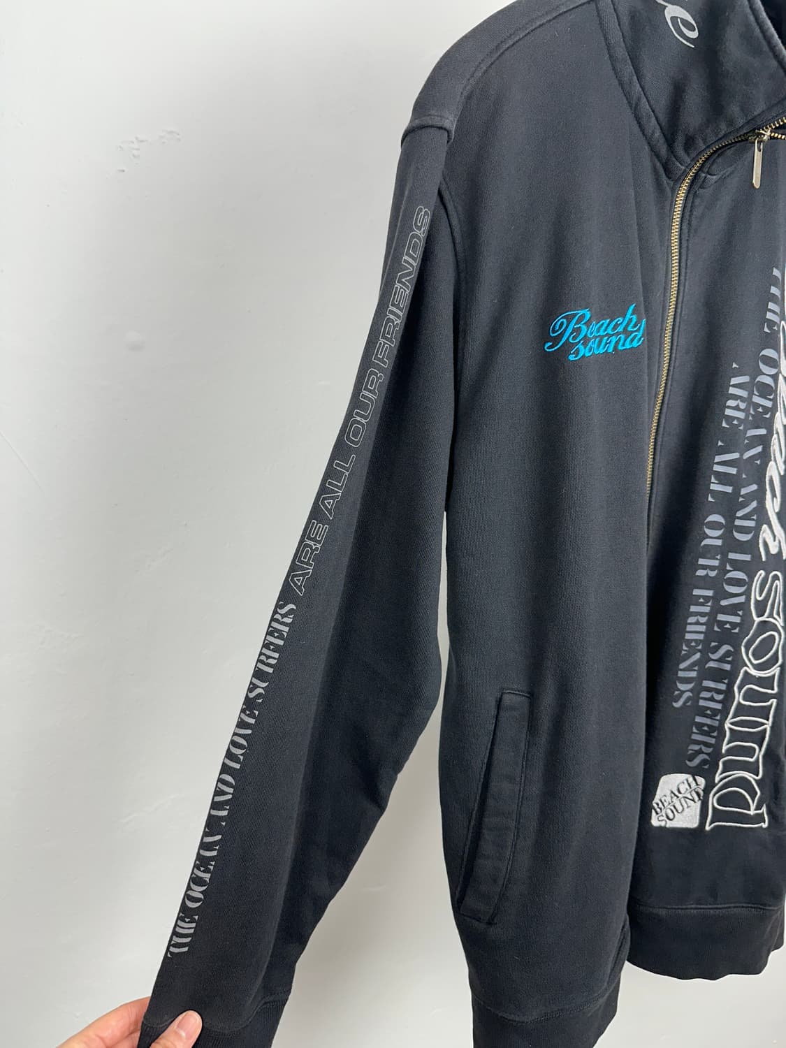 Beach Sound punk lettering zip up 상품이미지2