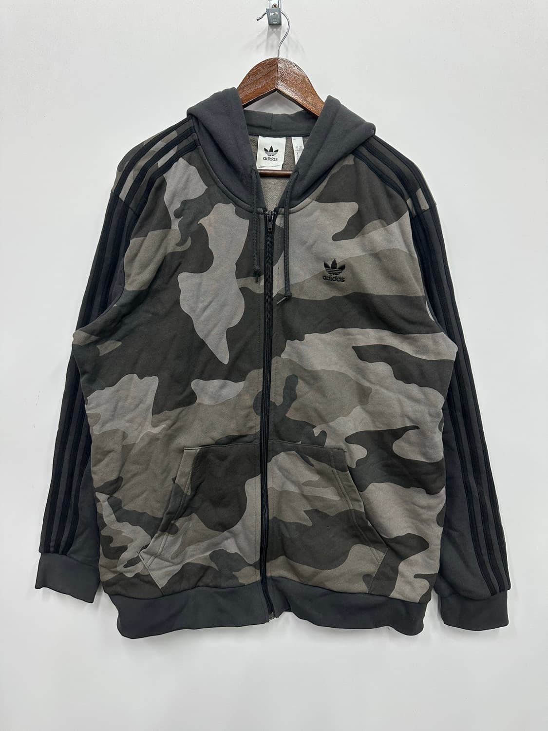 아디다스 차콜 카모 후드집업  상품이미지1