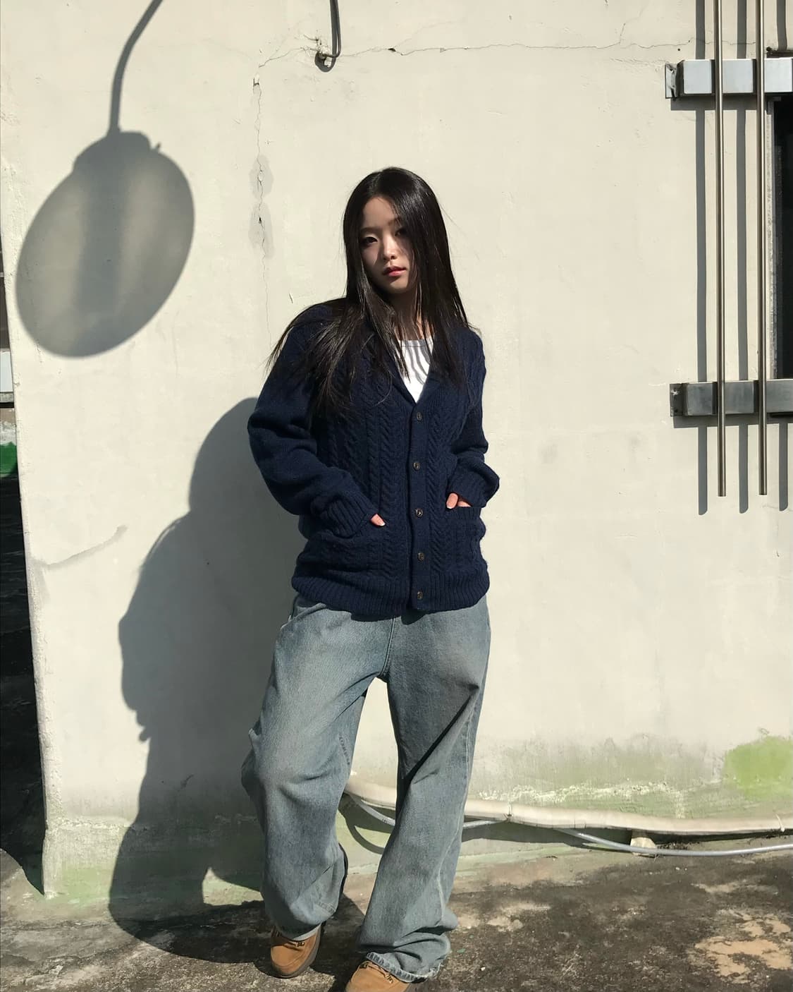 네이비 니트 가디건  상품이미지4