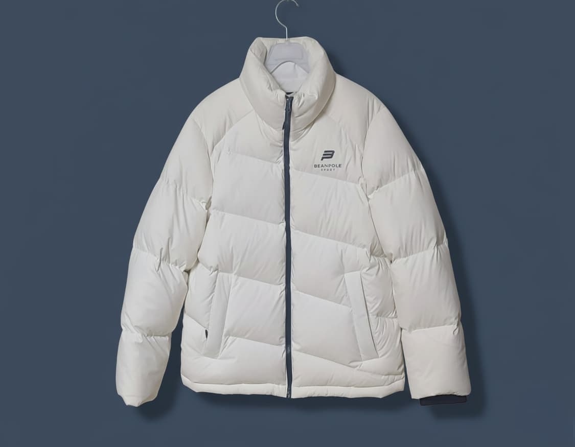 BEAN POLE 빈폴스포츠 흰색 덕다운 패딩 90사이즈 상품이미지2