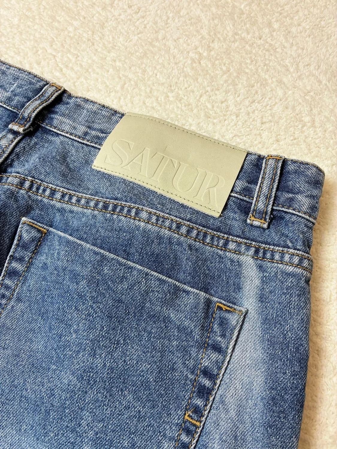 세터 Satur 블리치드 스트레이트 데님 팬츠 PN6394 상품이미지7