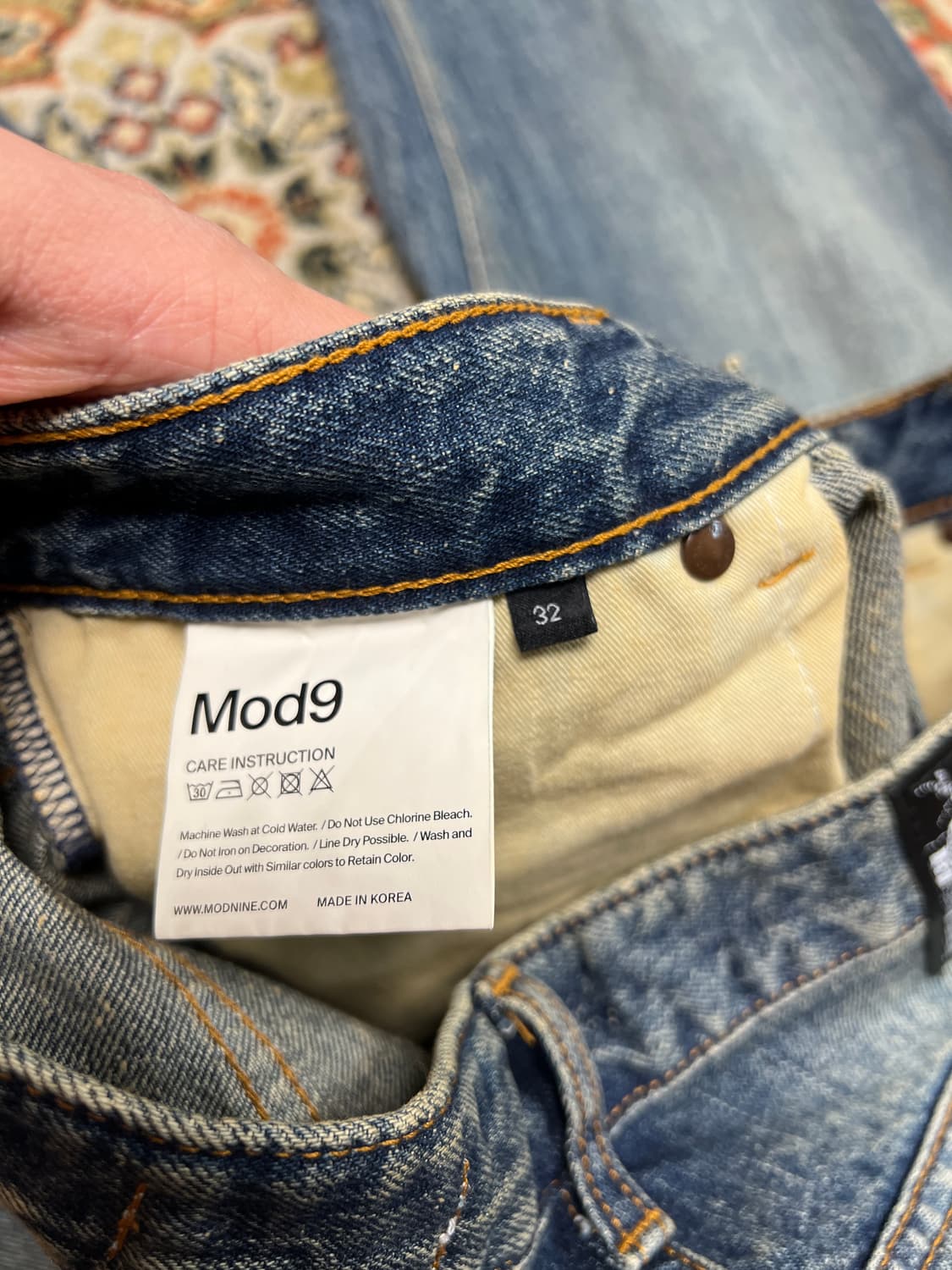 [32] MODNINE 모드나인 MOD7W 중청 와이드 데님팬츠 상품이미지5