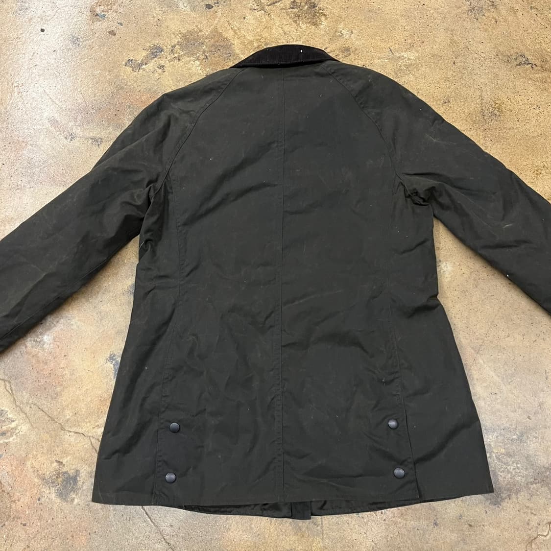 [정품] 바버 왁스 자켓 카키 코듀로이 카라 b18 상품이미지4
