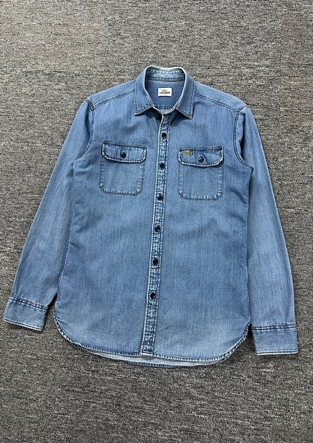 라코스테 데님 셔츠 M  상품이미지1