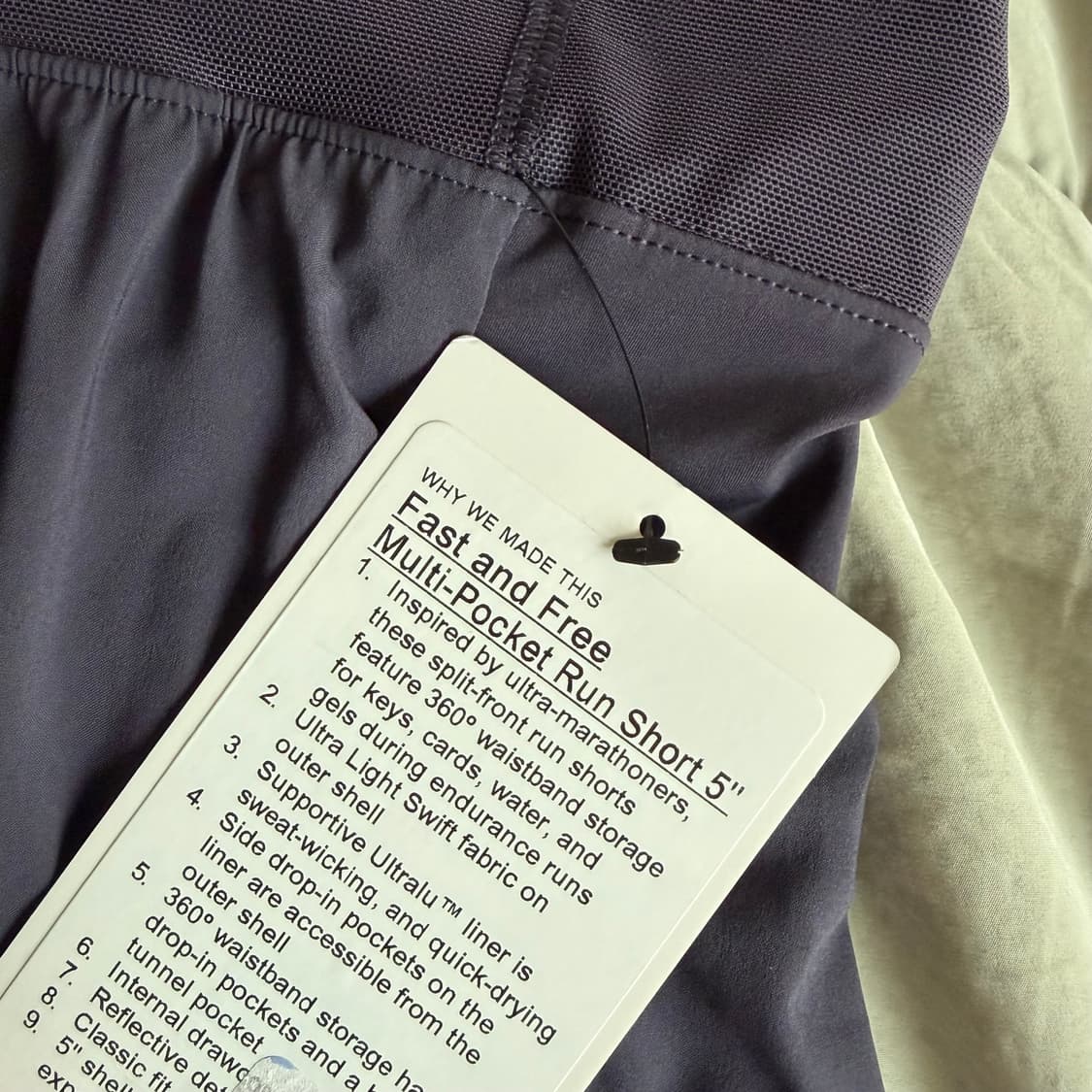 룰루레몬 패스트 앤 프리 멀티 포켓 러닝 쇼츠 m 새상품 판매합니다. 상품이미지2