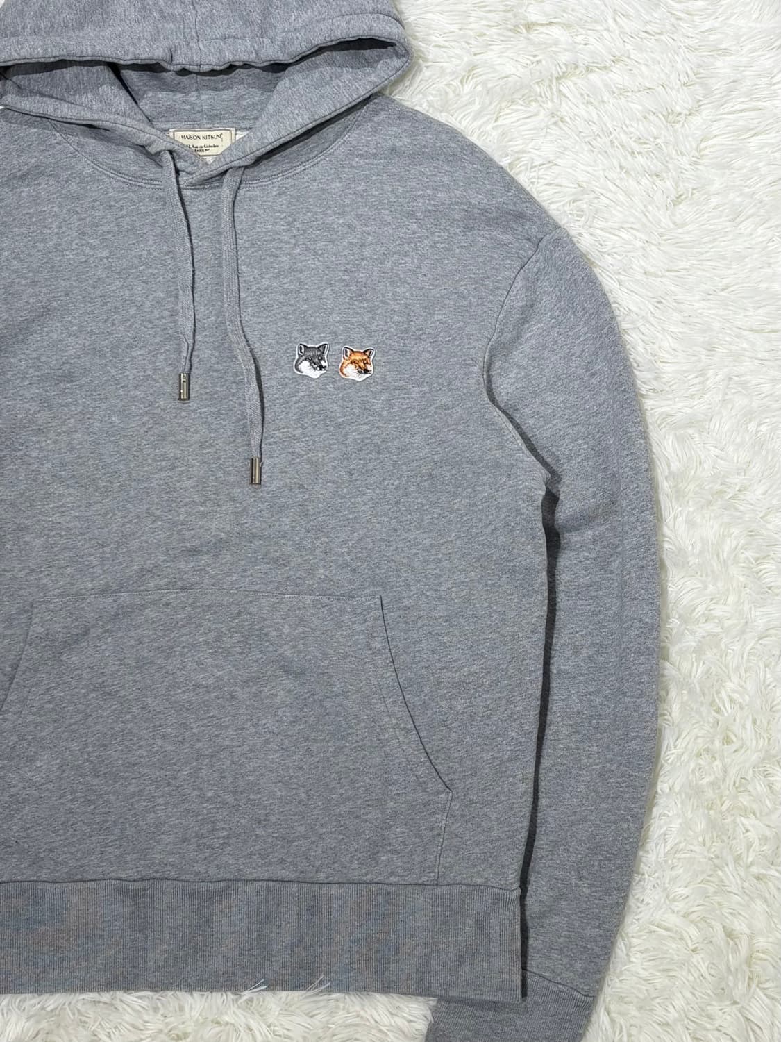 메종키츠네 더블폭스 그레이 후드 상품이미지6