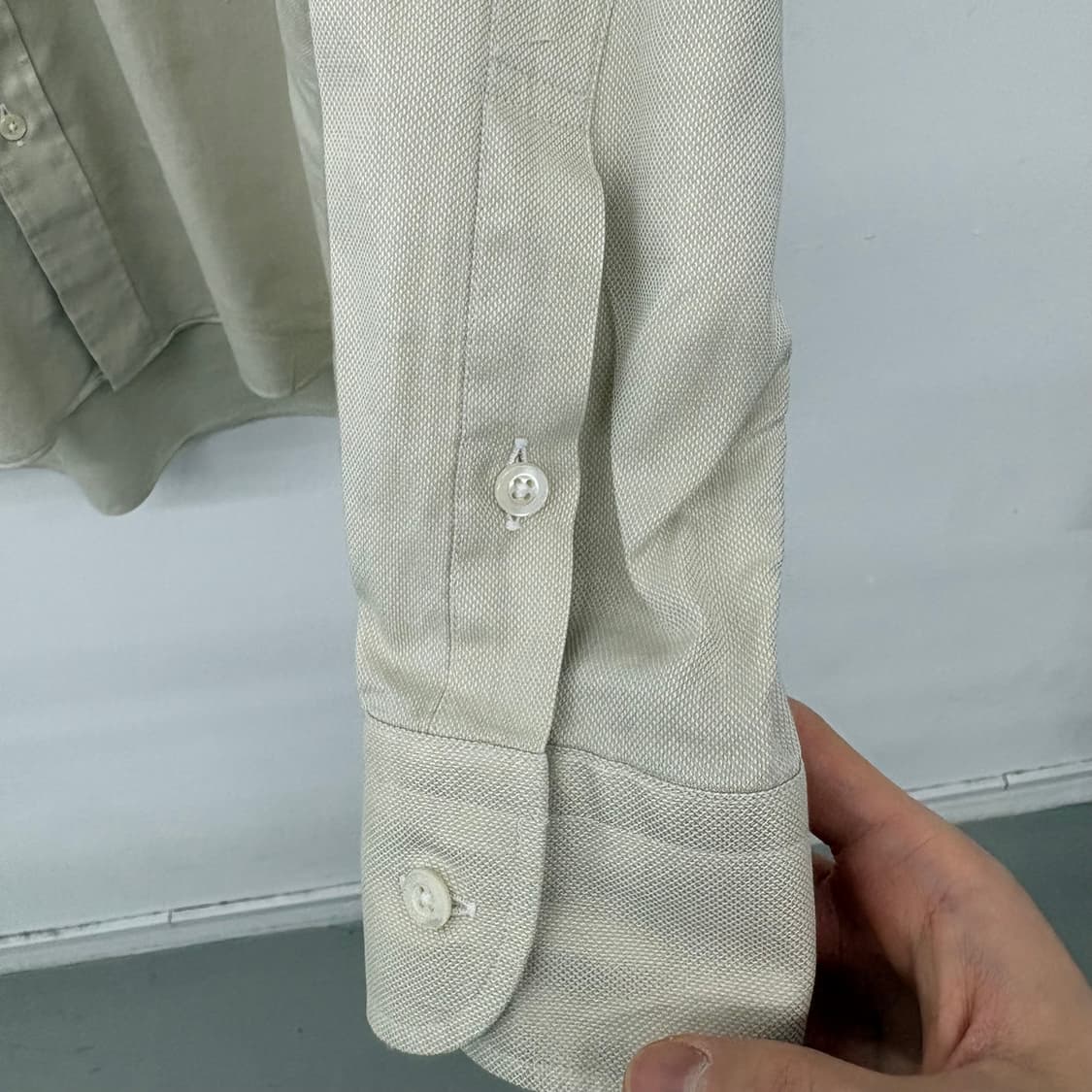 버버리 셔츠 베이지 긴팔 남/L 상품이미지4