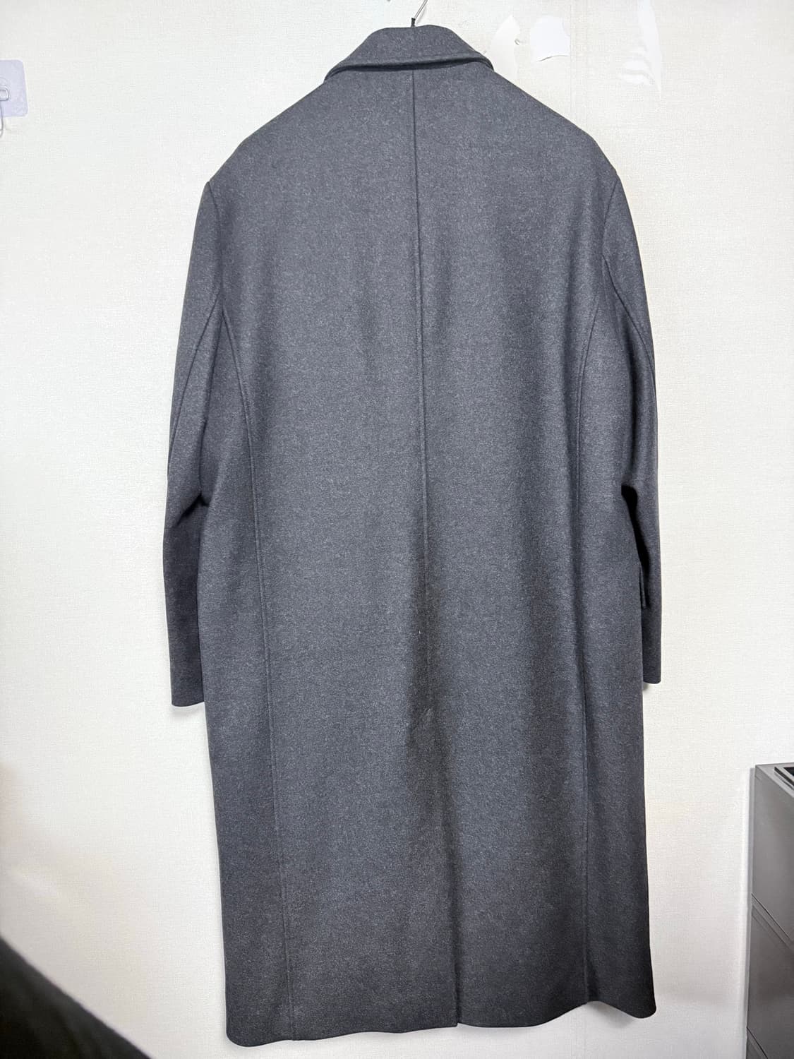 [ 새제품 컨디션 ] 유스 체스터 필드 코트 차콜 그레이 L사이즈 상품이미지3