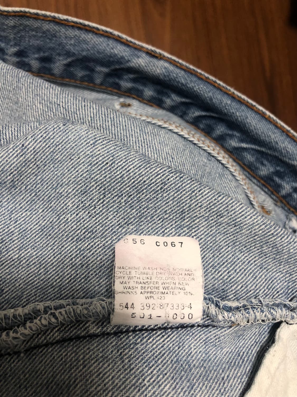 MADE IN USA] 92년작 리바이스 501 빈티지 데님(544공장) 상품이미지6