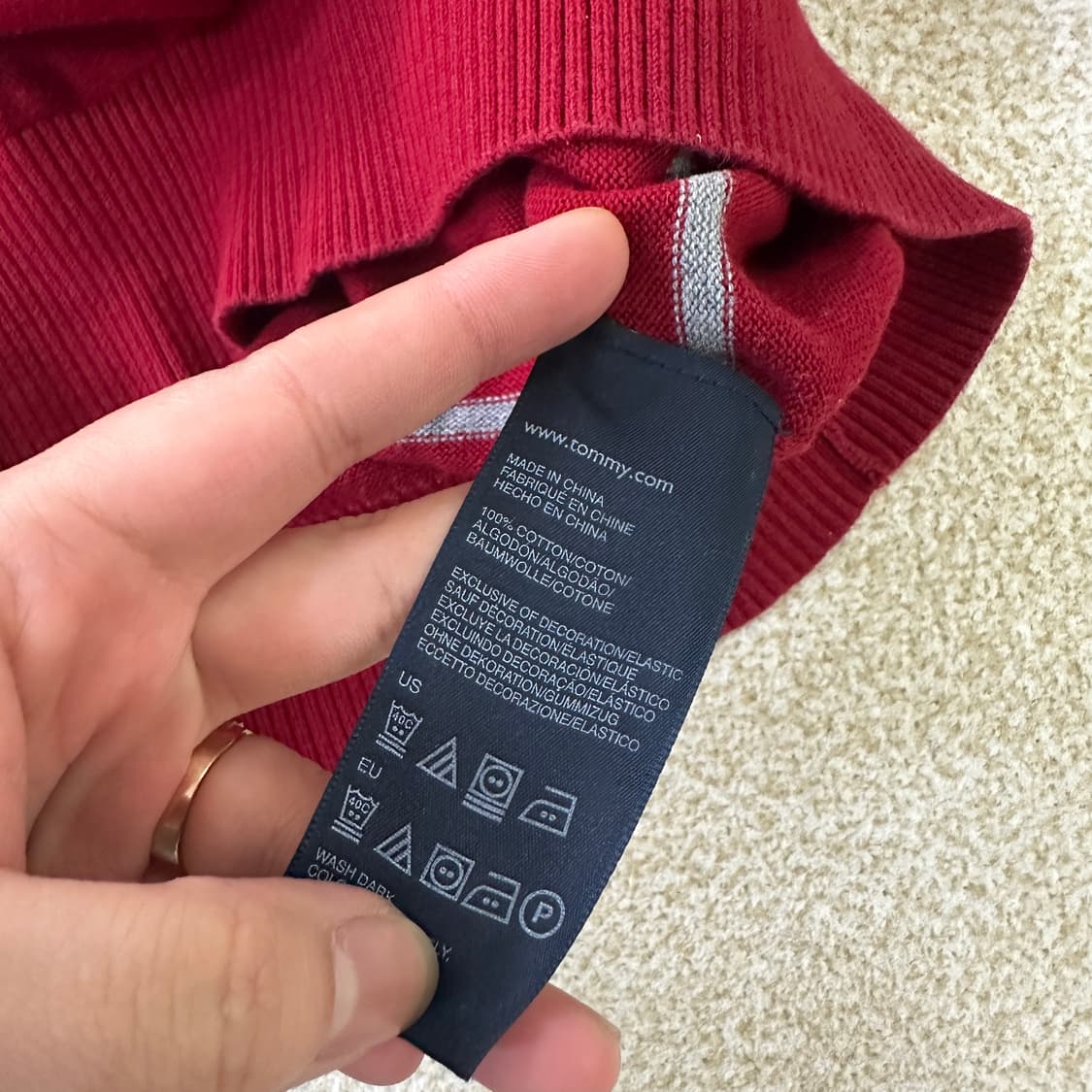 M 타미힐피거 스트라이프 니트 0323D 상품이미지3