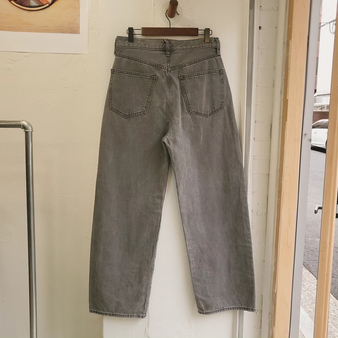 GU 빈티지 그레이 배럴팬츠 상품이미지5