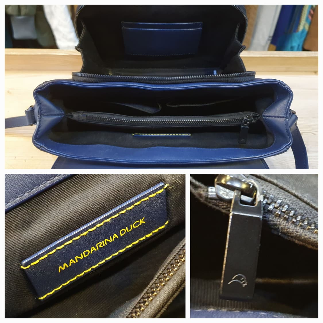 만다리나덕 레더 크로스백 상품이미지6