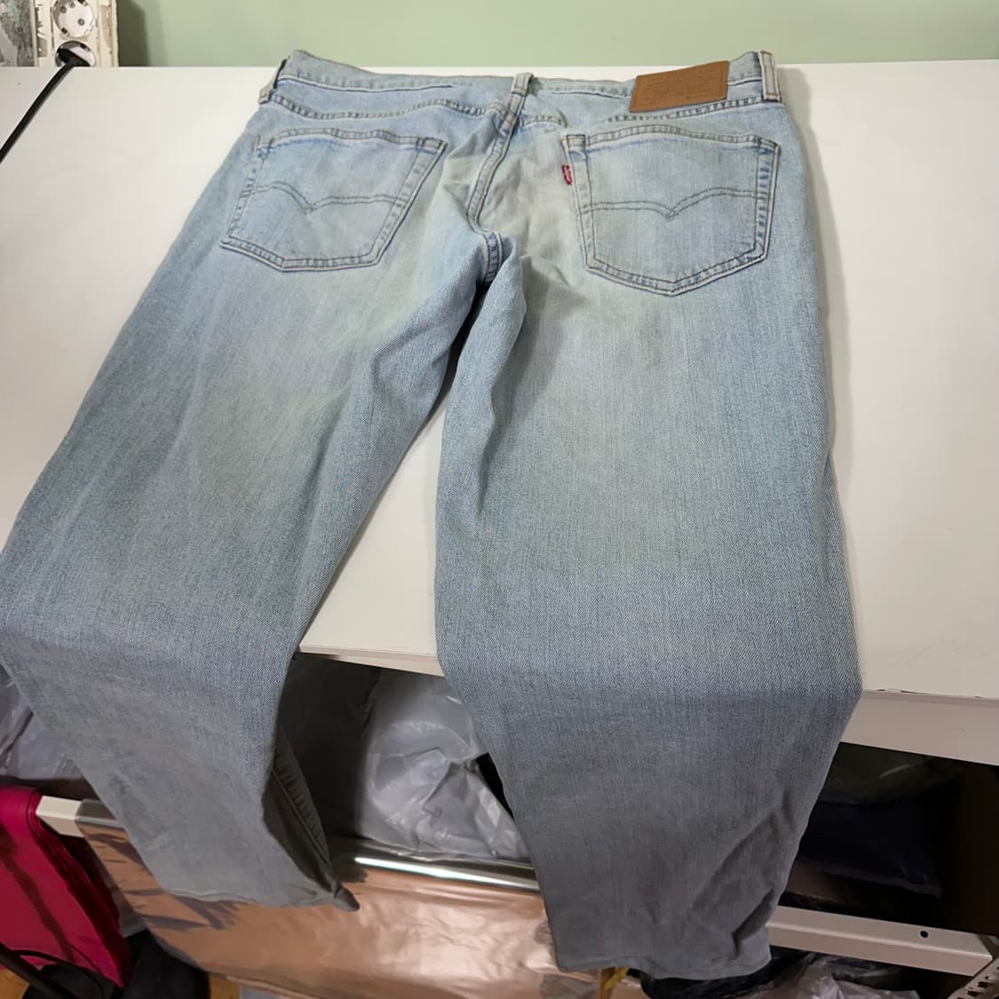 L 리바이스511 슬림레귤러핏 연청 녹워시드 데님팬츠 청바지 상품이미지6