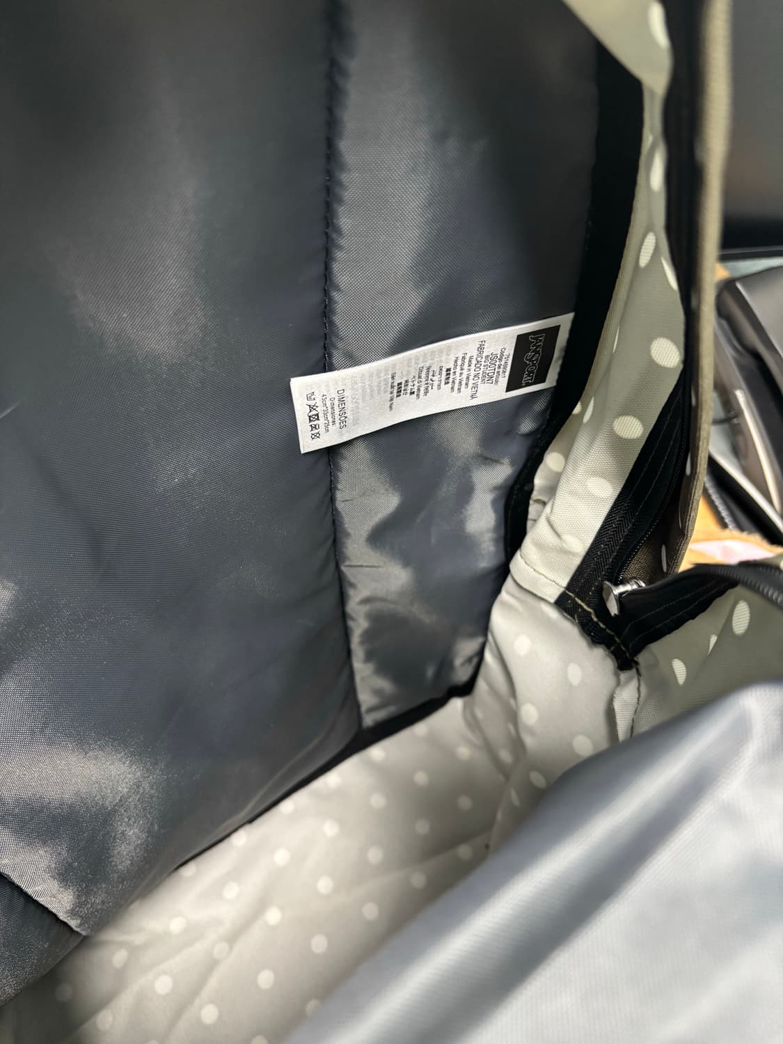 (새상품)잔스포츠 도트 카키백팩 상품이미지2