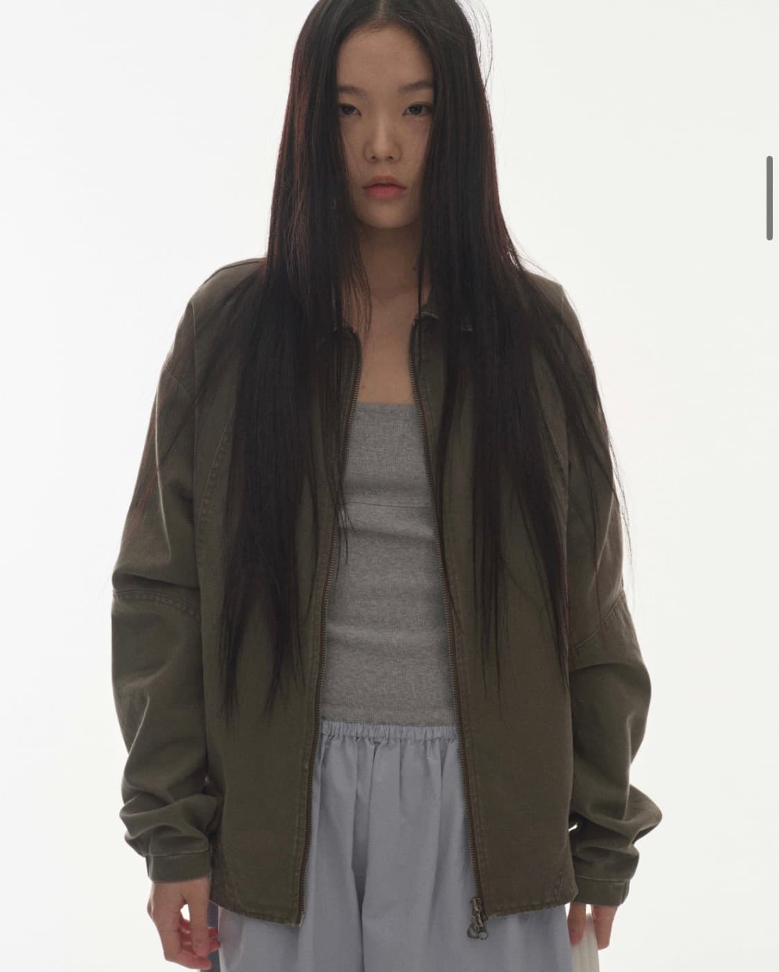 코이세이오 라운드카라 스티치 자켓 코코아 상품이미지3