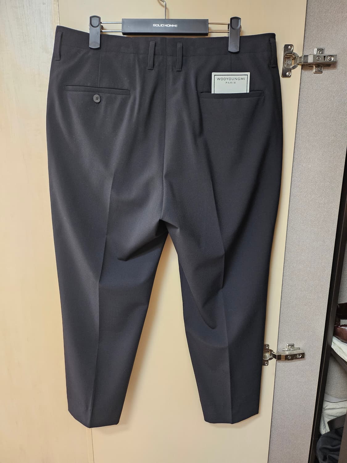 우영미 블랙 남성 바지 52사이즈 상품이미지4