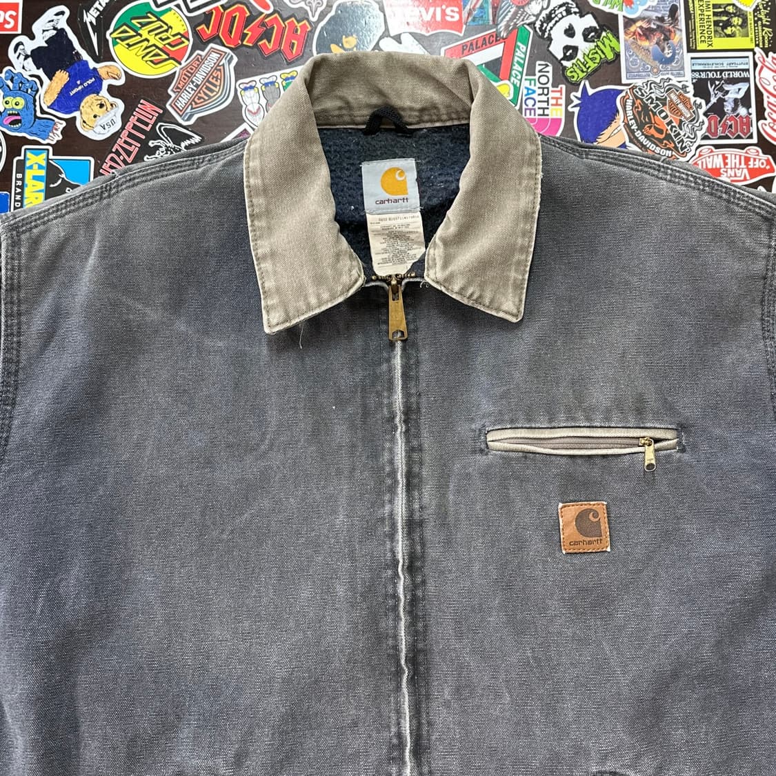 00s USA 칼하트 J97 PTL 구형 샌드스톤 디트로이트 자켓 L-T 상품이미지3