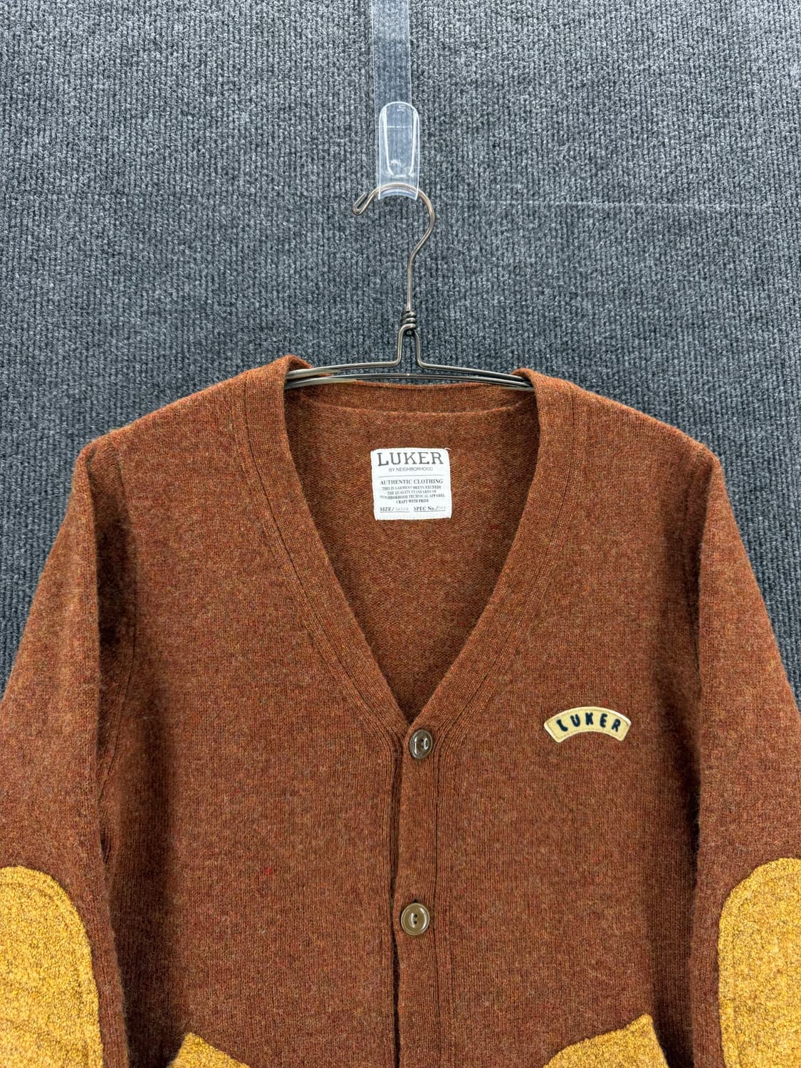 네이버후드 LUKER 암패치 울가디건 상품이미지3