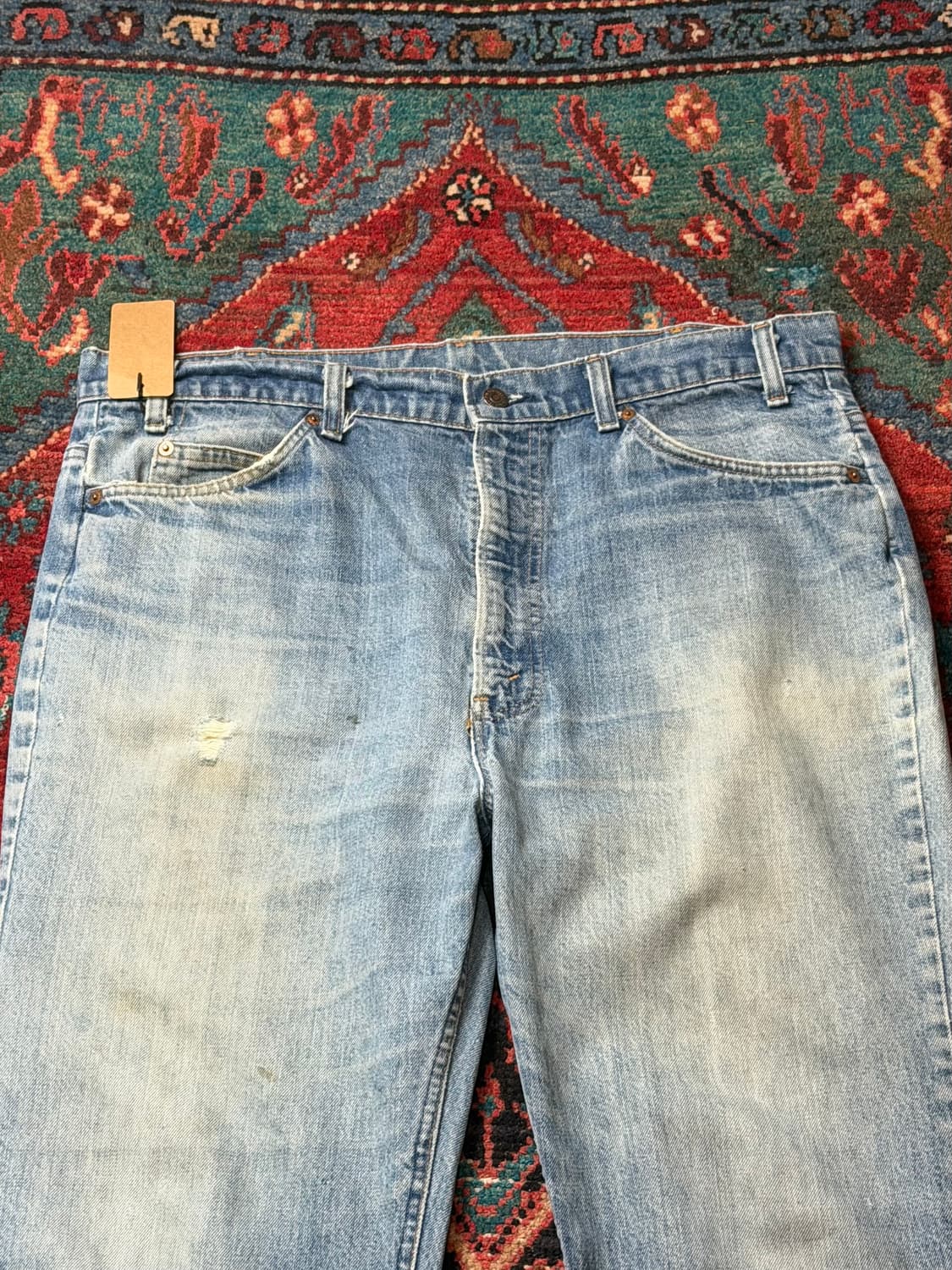 70's USA 빈티지 리바이스 517 오렌지탭 부츠컷 체인스티치 상품이미지5