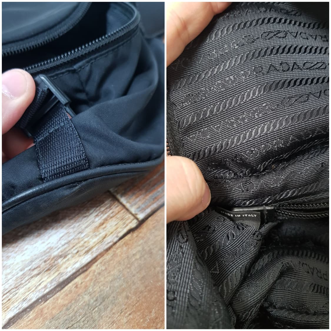 [정품] 프라다 바이커백 미디움 상품이미지9