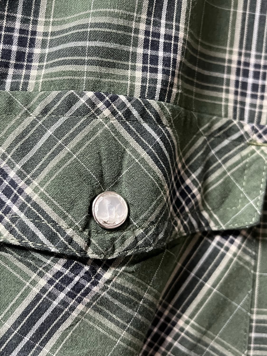 빈티지 웨스턴 체크 셔츠 상품이미지5