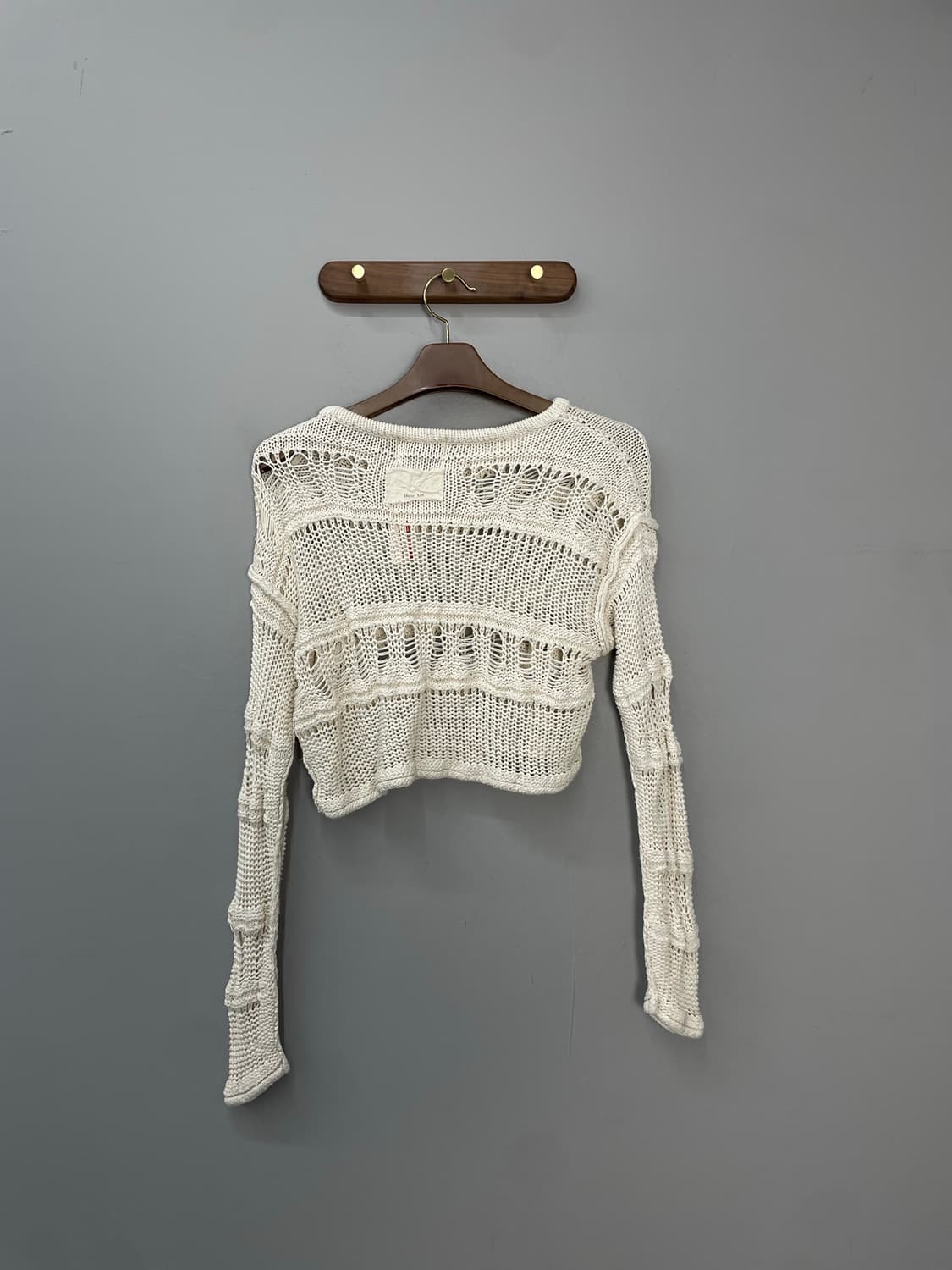 마뗑킴 크로쉐 그물 크롭 니트 H1502 상품이미지4