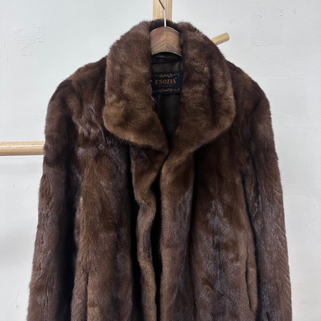 에소지아 브라운 NAFA 밍크 코트 자켓 (66) J28 상품이미지2