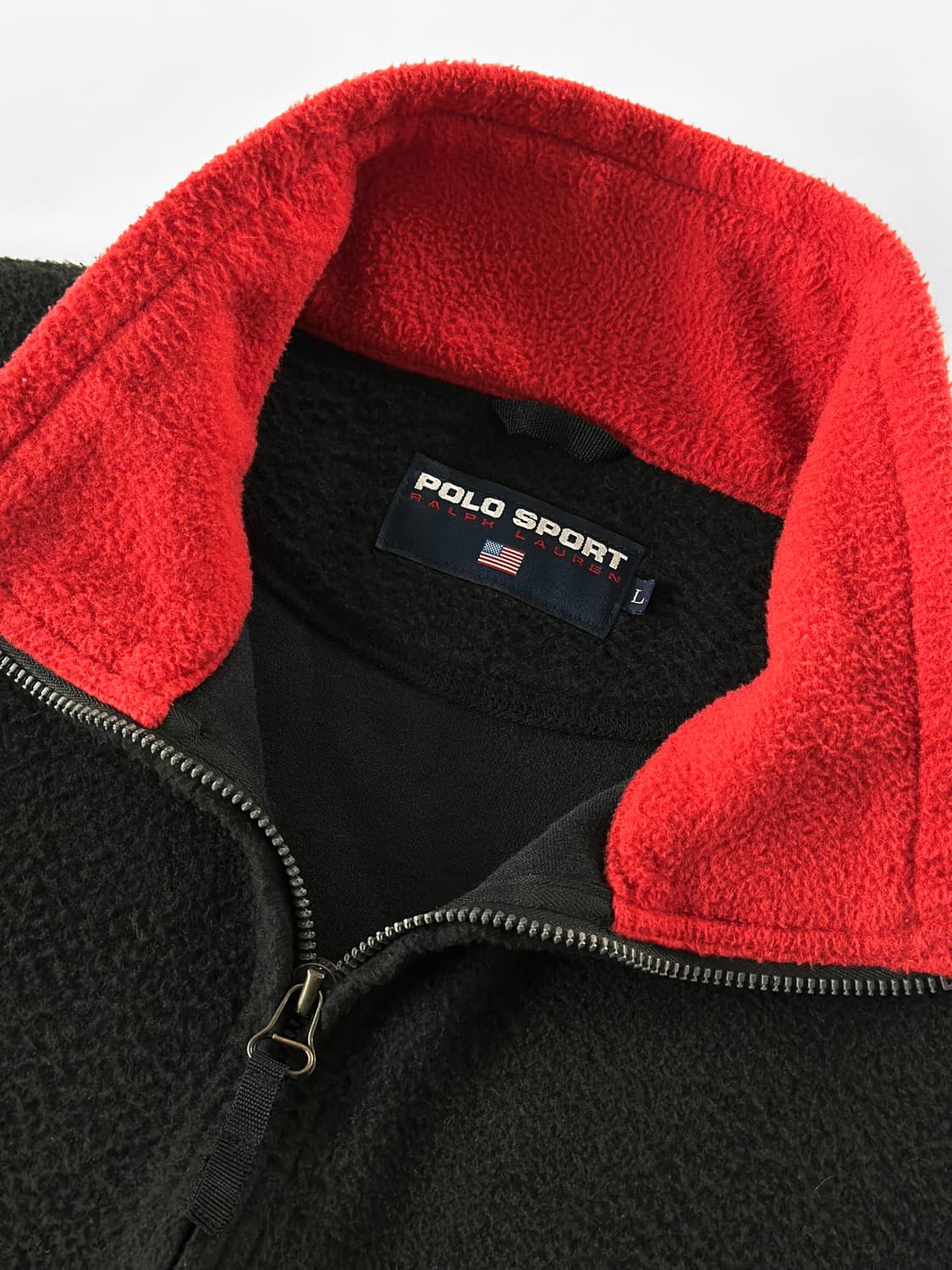 90s 빈티지 폴로 스포츠 밀리터리 디테일 플리스 자켓 상품이미지3