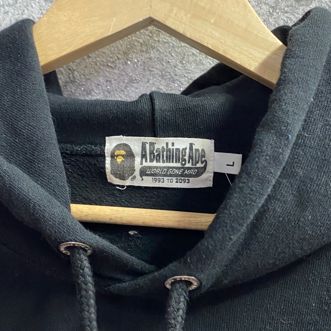 베이프 브라운빅로고 블랙 후드티 B3465 상품이미지4