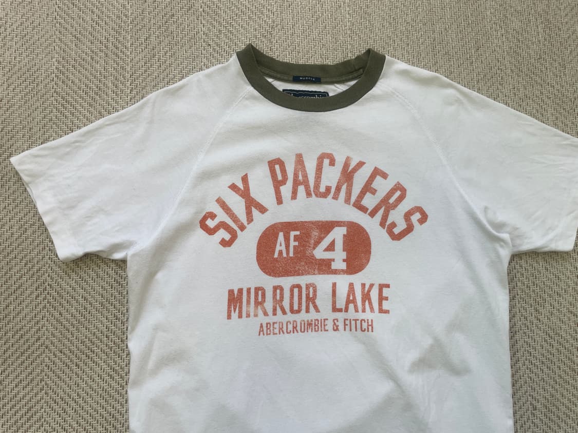 아베크롬비 six packers 배색 반팔티셔츠 상품이미지2
