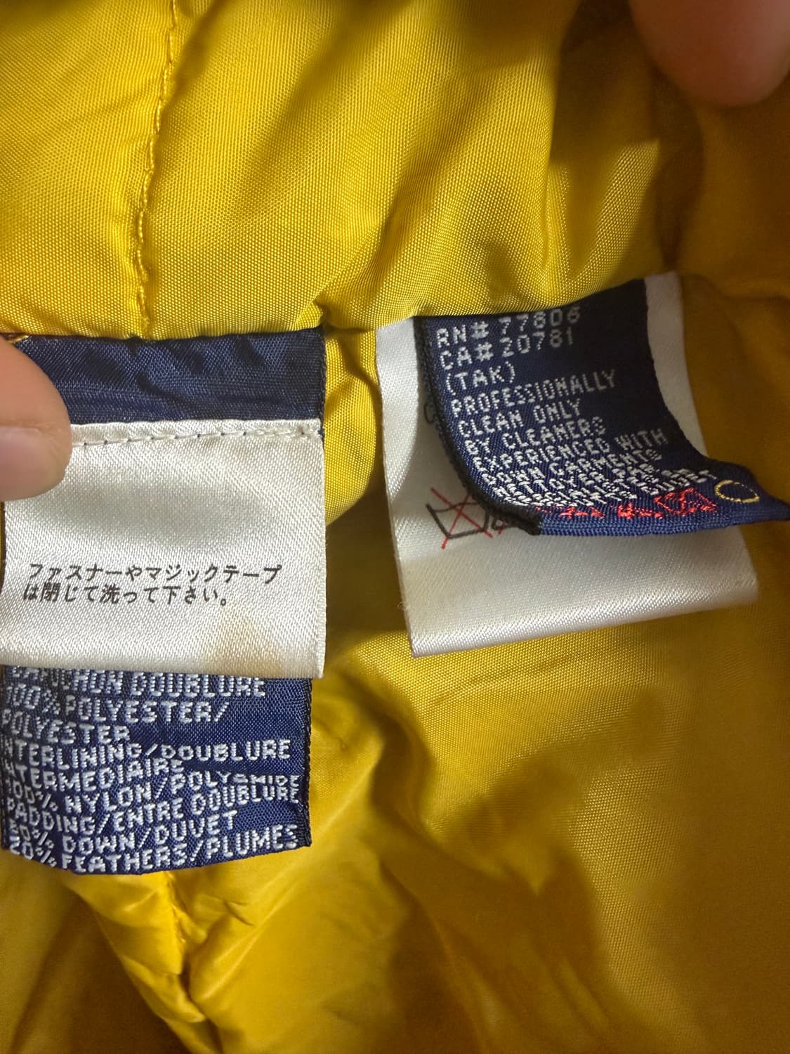 타미 힐피거 컬러블록 후드 다운 패딩 자켓 상품이미지4