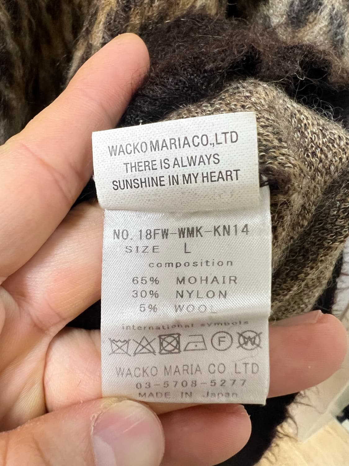 와코마리아 레오파드 모헤어 니트 상품이미지4