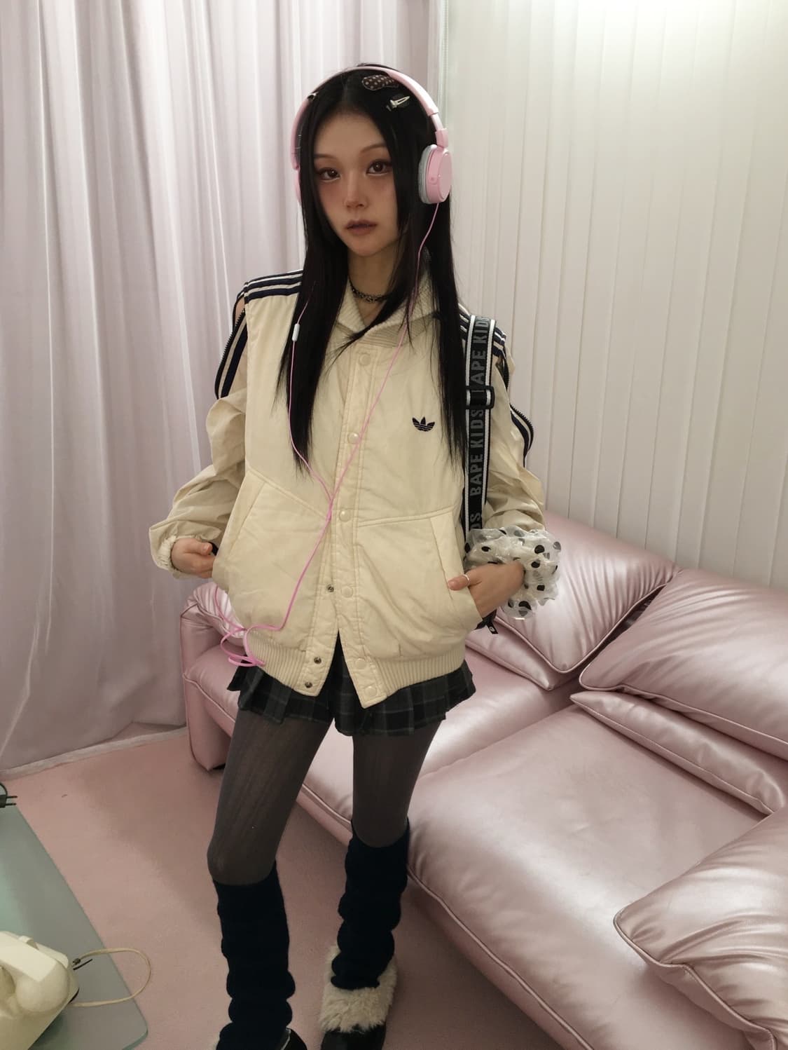 아디다스 70s 서독제 절개 패딩 상품이미지5