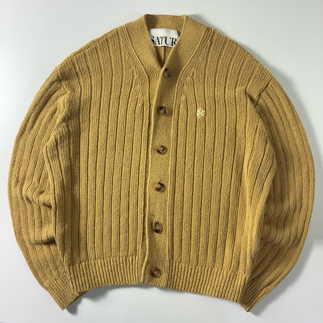 Satur  세터 파로 부클 카멜 베이지 니트 가디건  상품이미지1