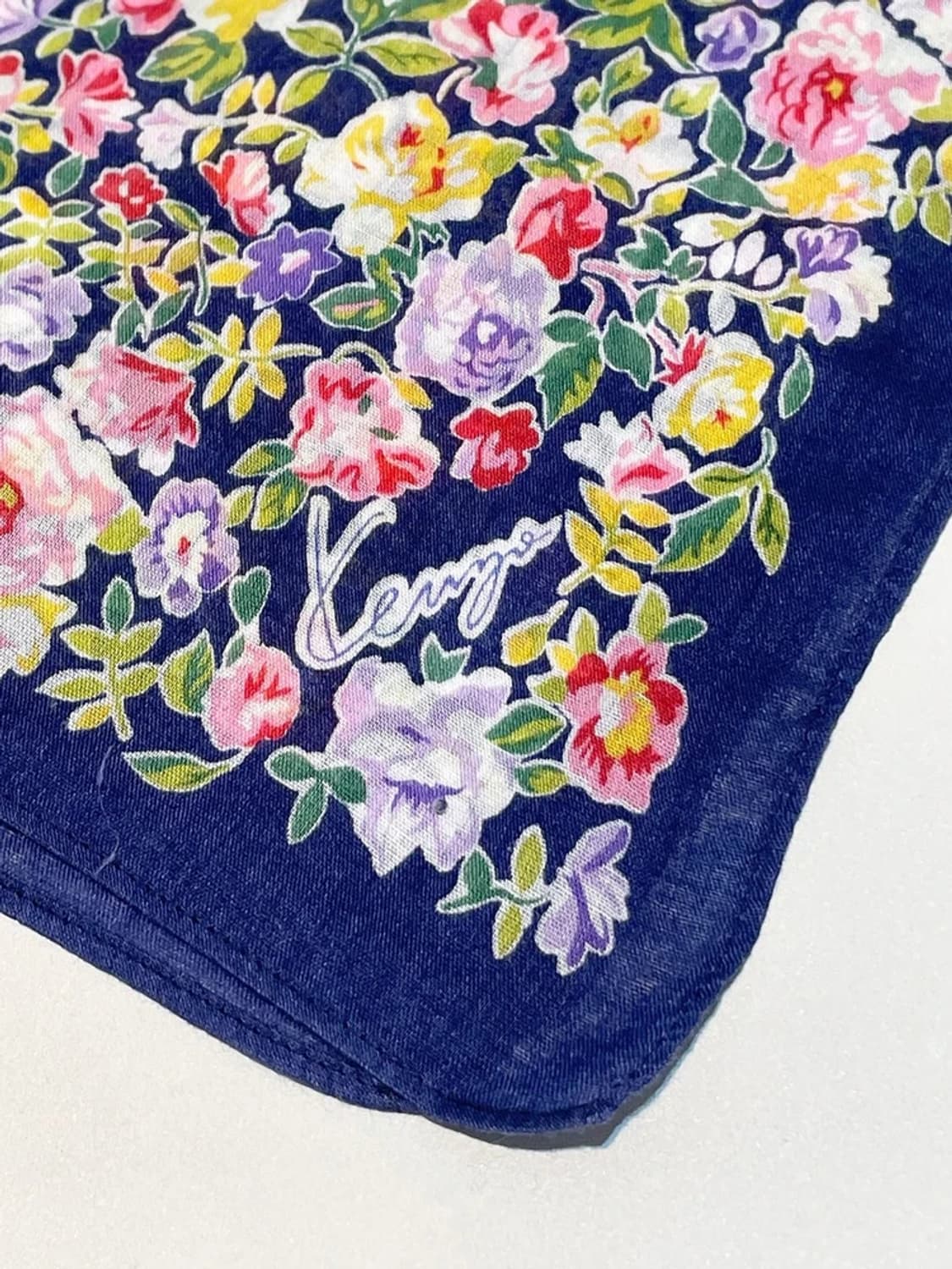 겐조 00s 재팬 플라워 패턴 쁘띠 손수건 A1460 상품이미지4