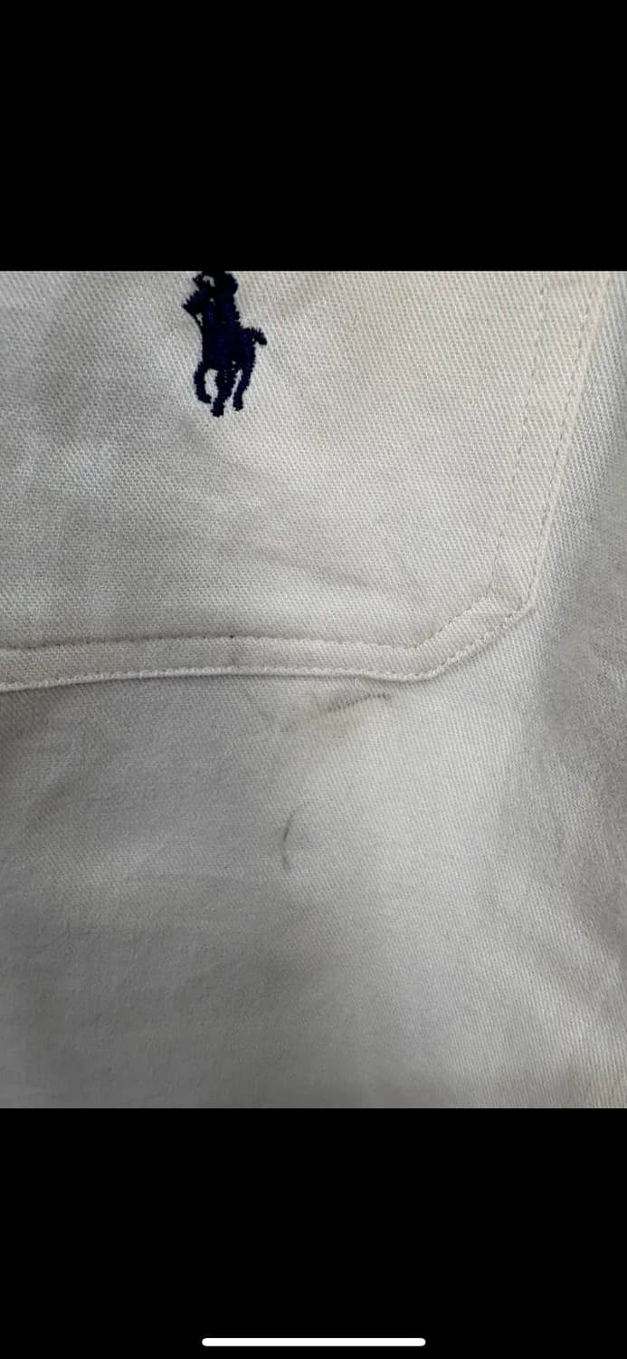 폴로랄프로렌 포니로고 클래식핏 코튼 아이보리 셔츠 H1211 상품이미지6