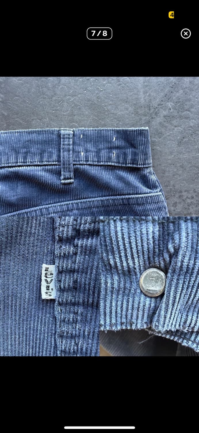 리바이스 70s 646 벨바텀 부츠컷 코듀로이 팬츠 상품이미지7