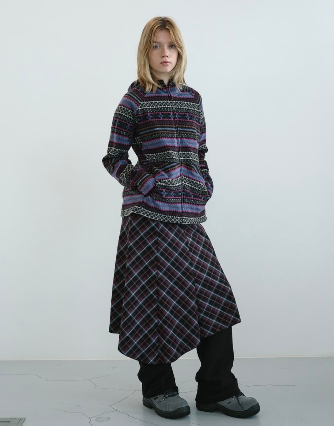 엔조블루스 셔링 포켓 플리스 집업 후디 상품이미지2